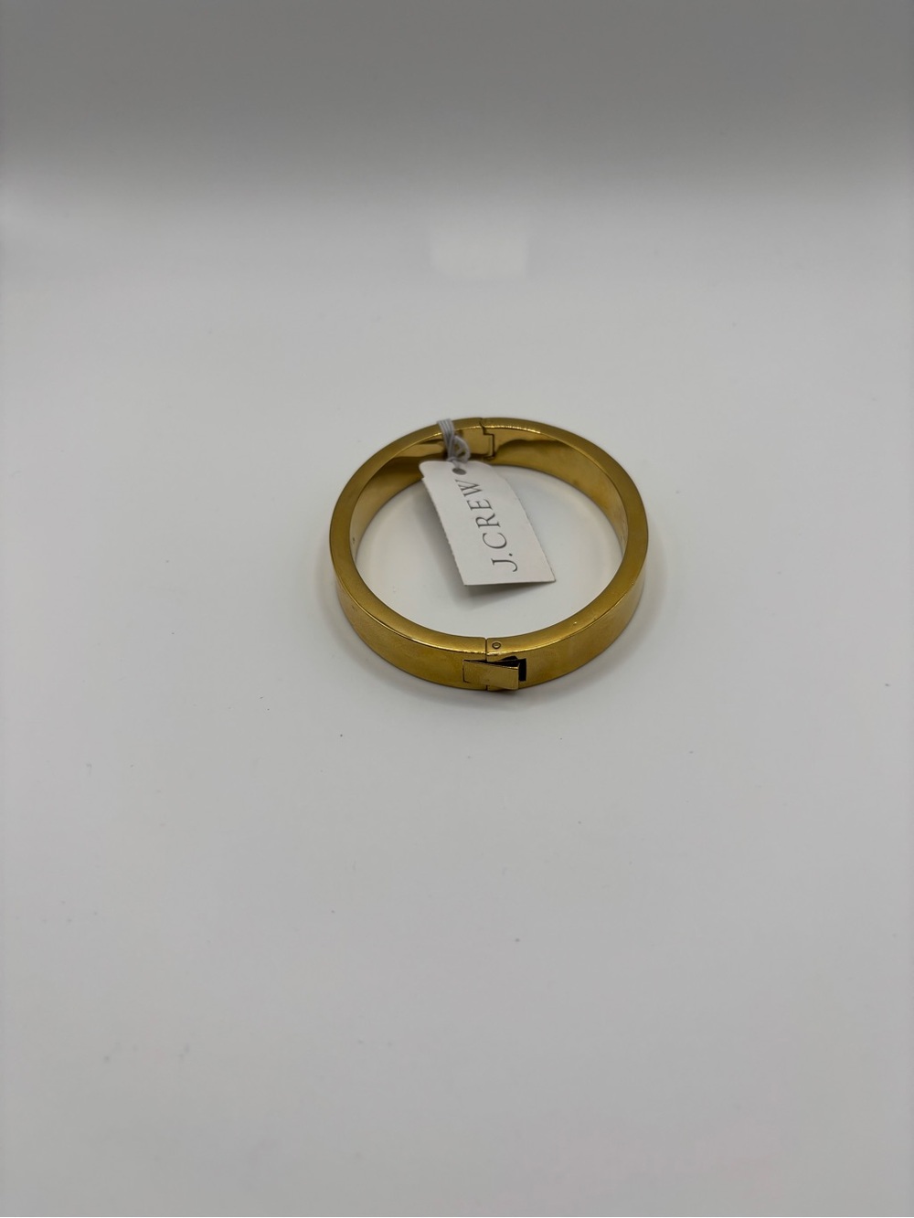 J. Crew Gold Tone Hinged Bangle Bracelet